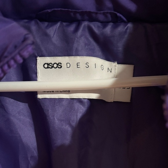 ASOS Purple Puffer Jacket - Picture 2 of 3